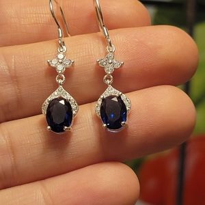 925 Sterling Silver Diamond Earrings